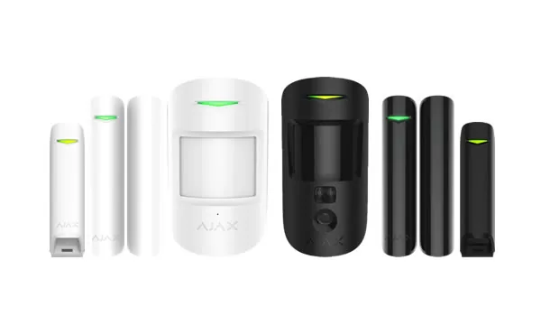 Ajax bewegingsmelder, magneetcontact en detectoren